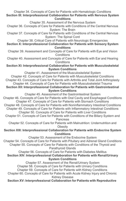 Test bank MEDICAL SURGICAL NURSING:CONCEPTS FOR CLINICAL JUDGEMENT AND COLLABORATIVE CARE 11TH EDITION IGNATAVICIUS
